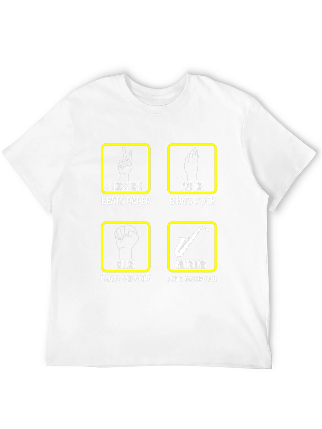 Rock Paper Scissors Saxophone T-Shirt