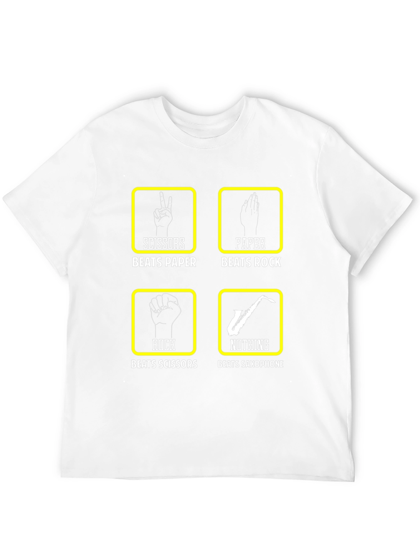 Rock Paper Scissors Saxophone T-Shirt