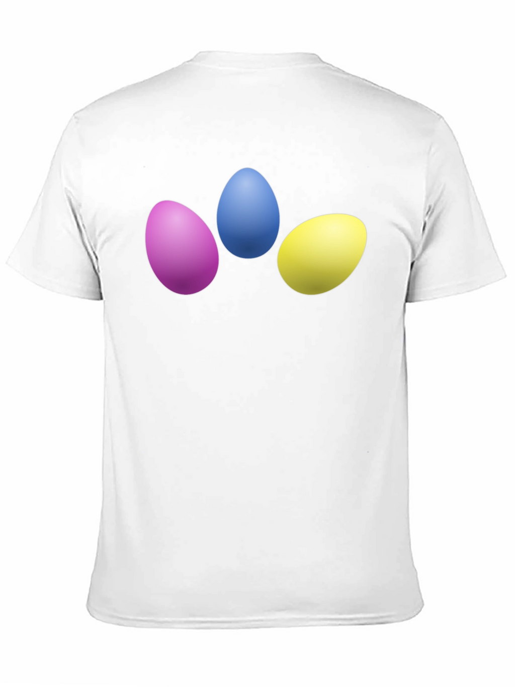 Easter Eggs Graphic Tee - Black Cotton T-Shirt
