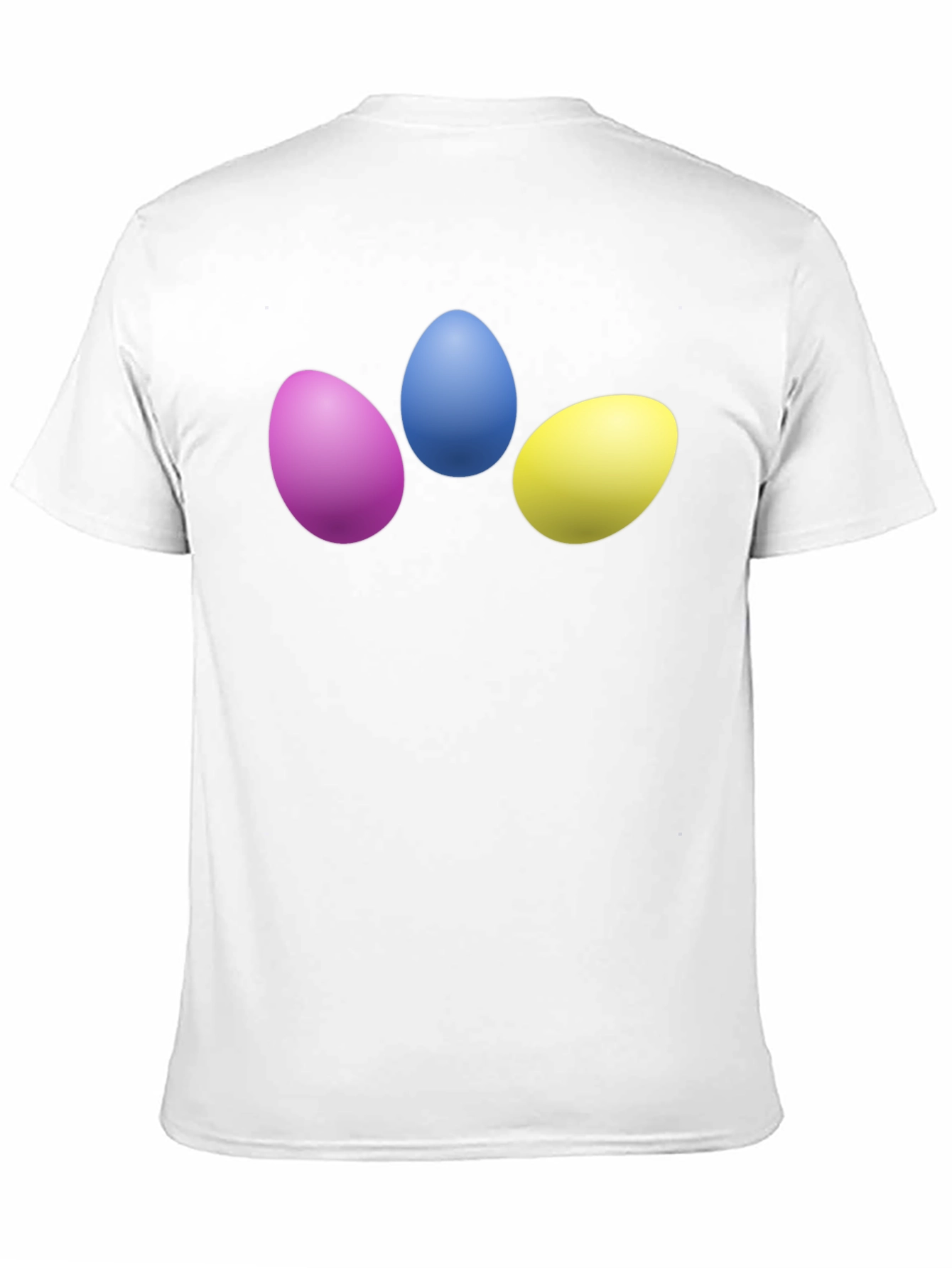 Easter Eggs Graphic Tee - Black Cotton T-Shirt