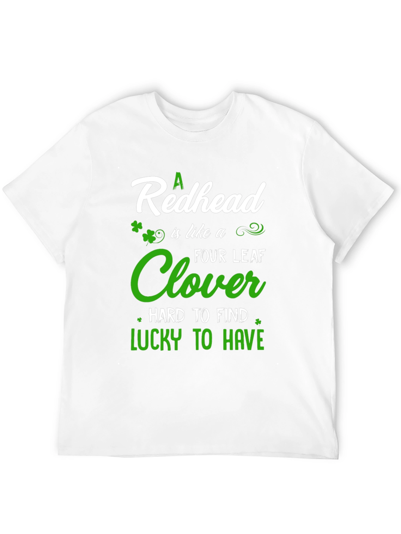 Redhead Four Leaf Clover Graphic Tee