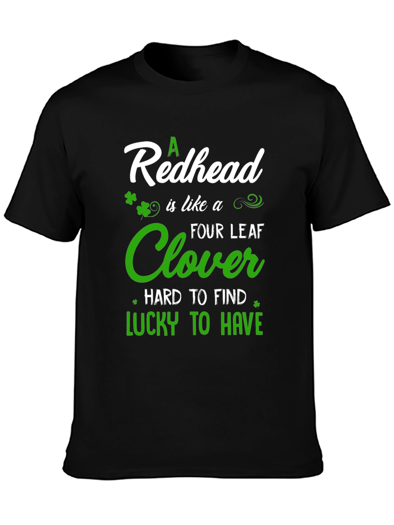 Redhead Four Leaf Clover Graphic Tee
