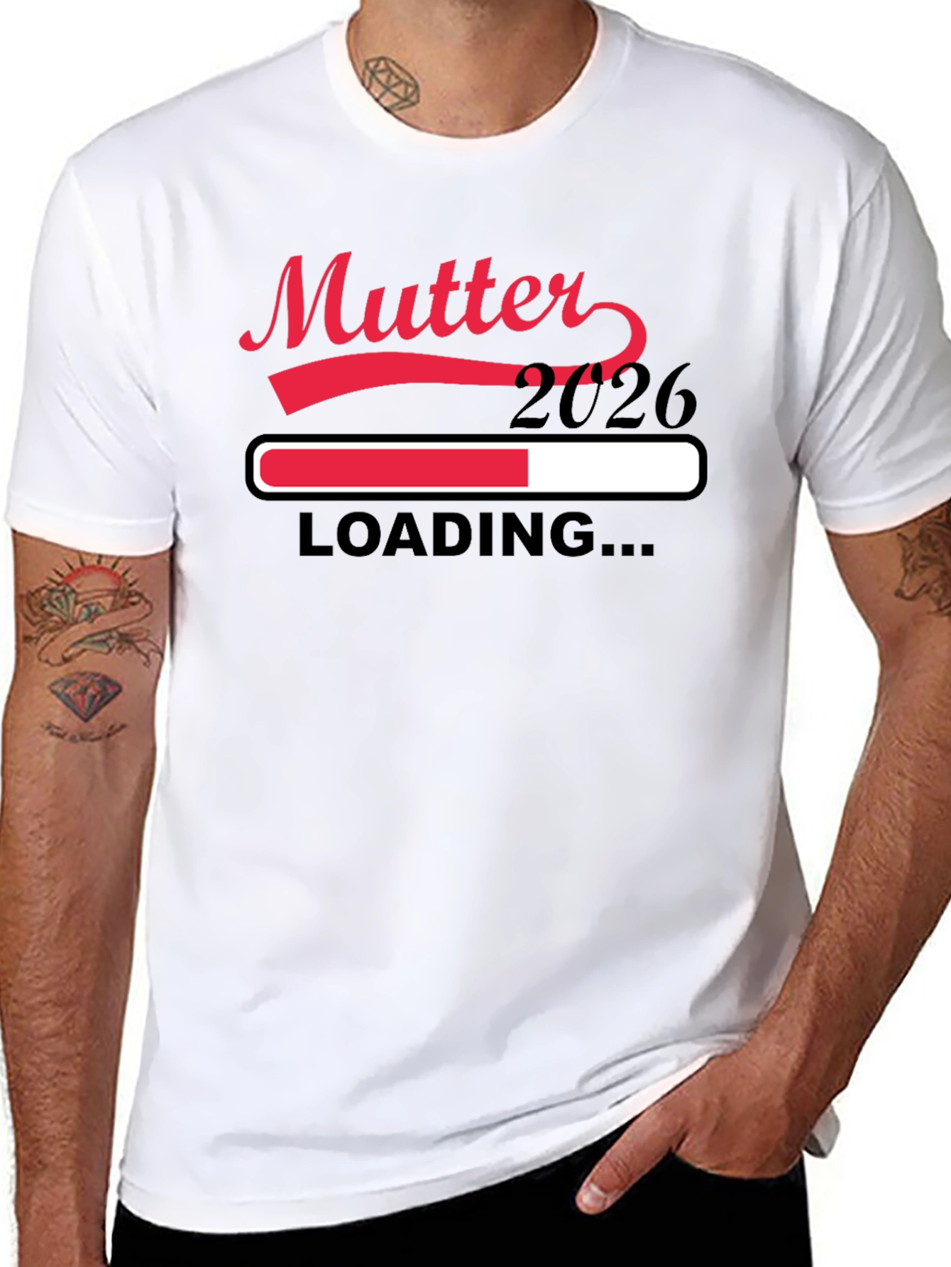 Mutter 2026 Loading Pregnancy Announcement T-Shirt