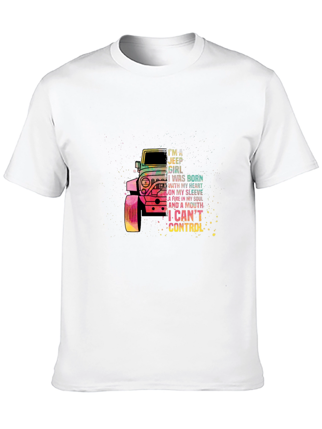 Jeep Girl Graphic Tee -  I Cant Control