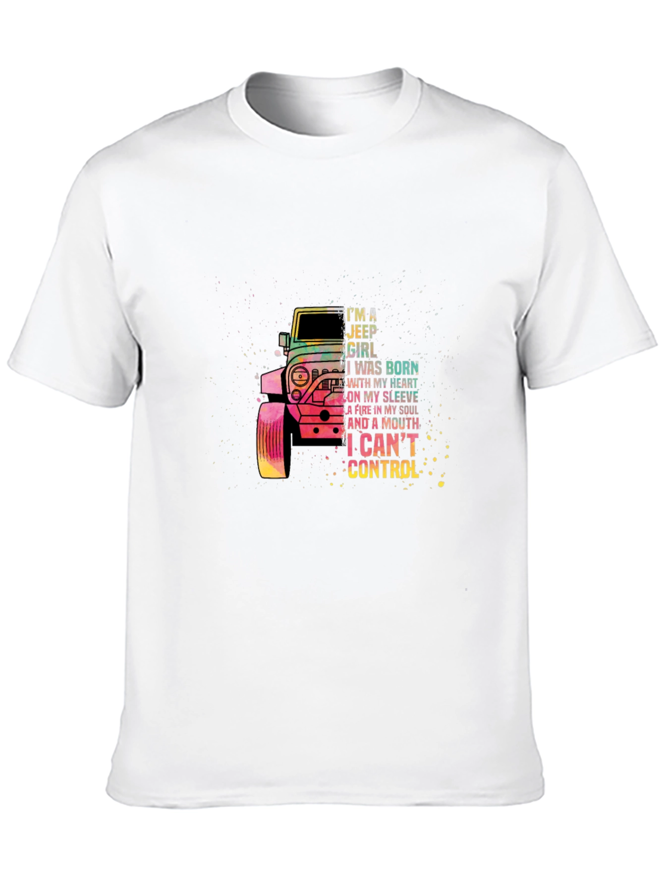 Jeep Girl Graphic Tee -  I Cant Control