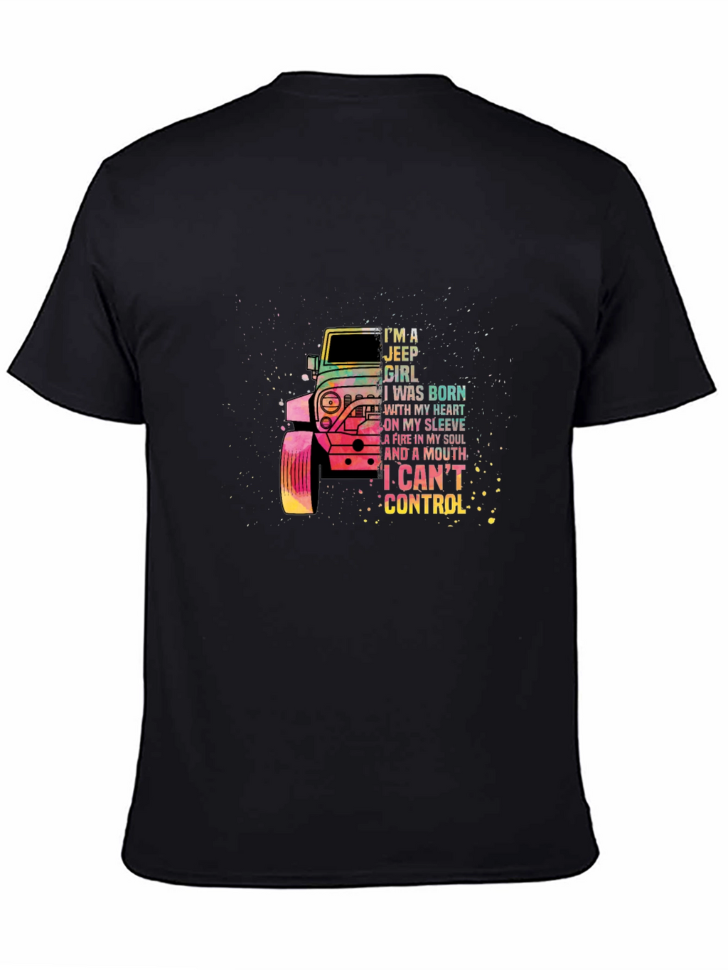 Jeep Girl Graphic Tee -  I Cant Control