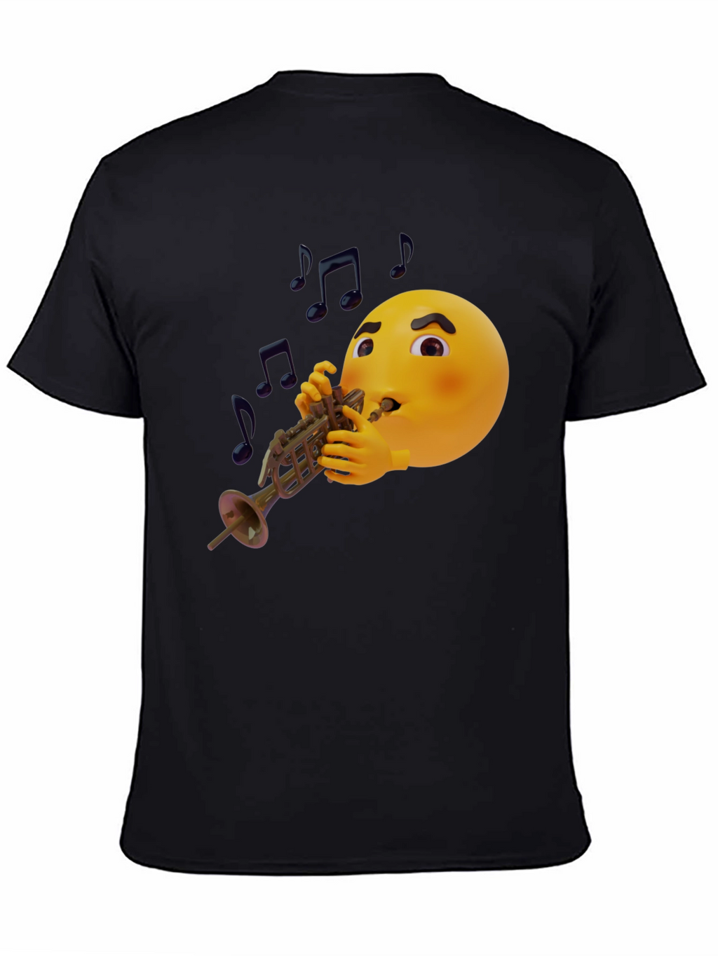 Emoji Trumpet Player Graphic T-Shirt