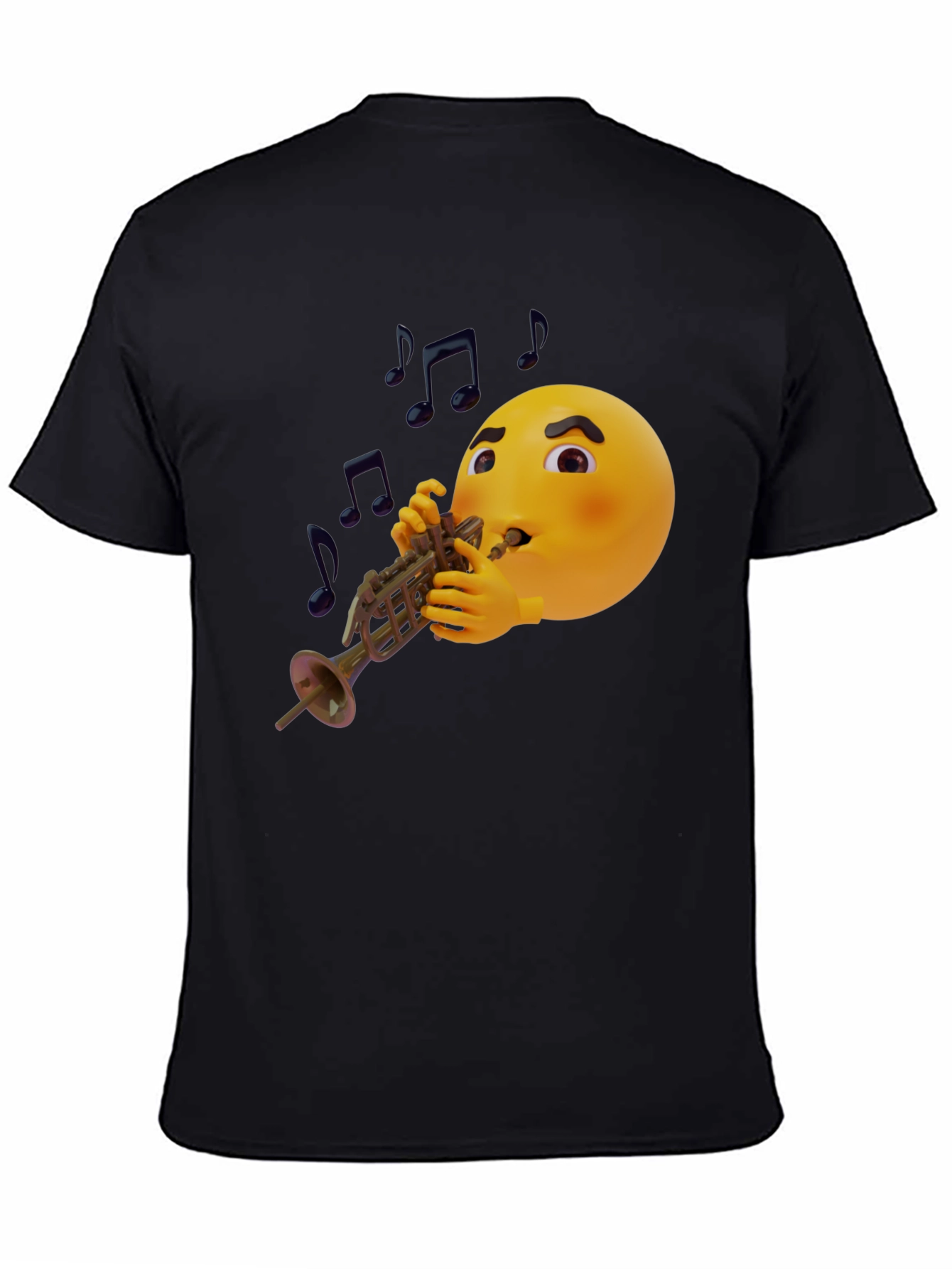 Emoji Trumpet Player Graphic T-Shirt