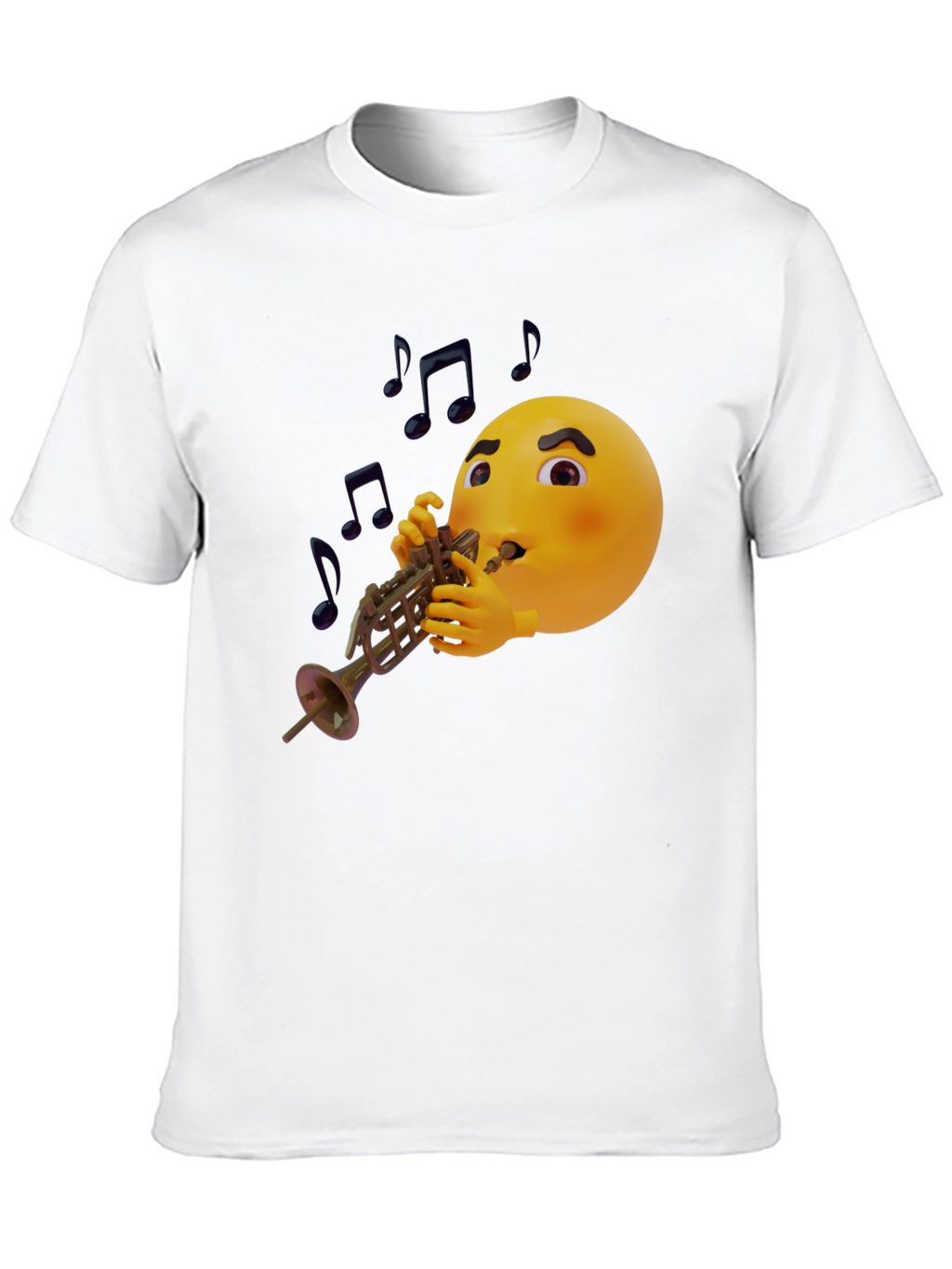 Emoji Trumpet Player Graphic T-Shirt