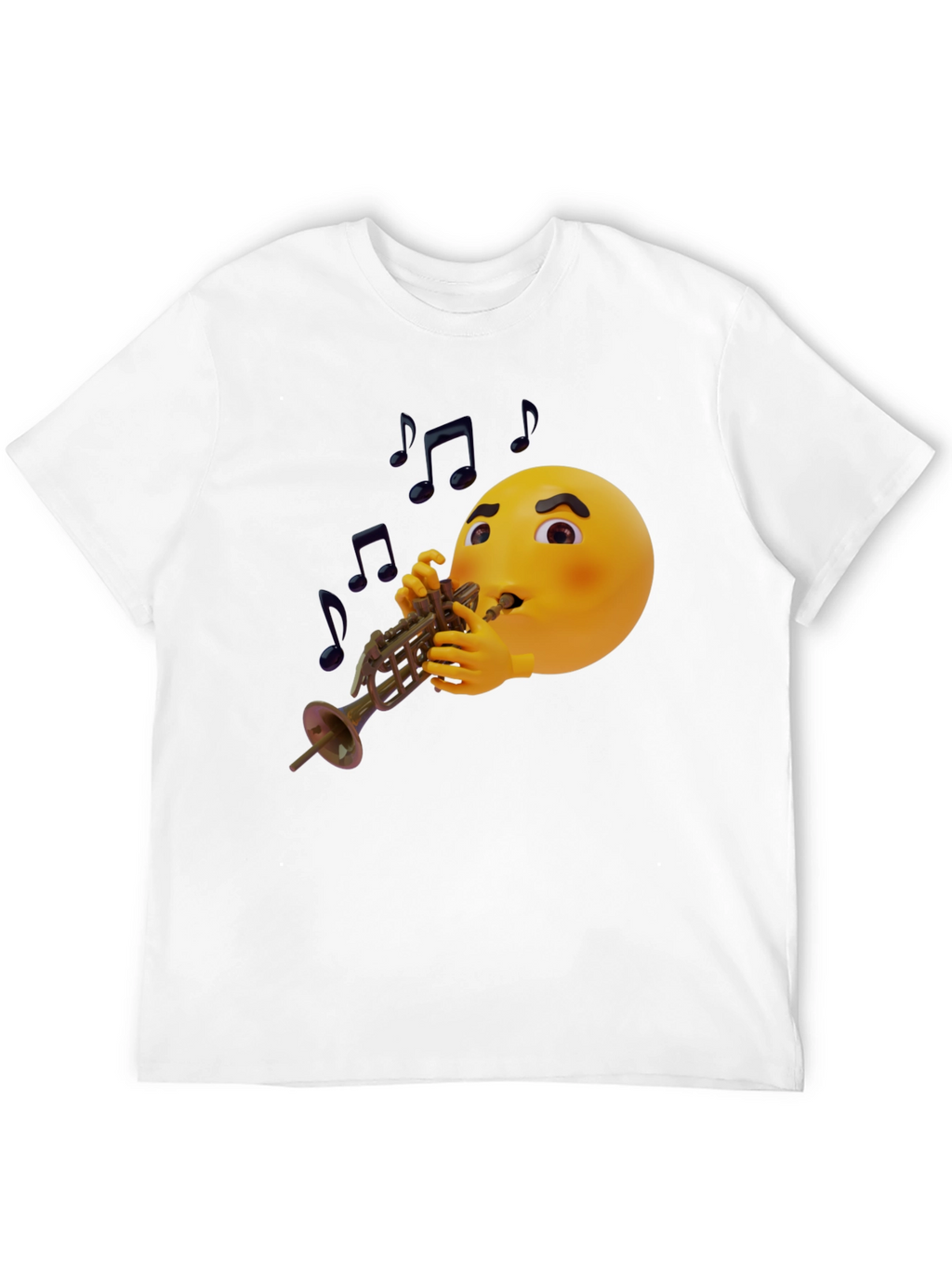 Emoji Trumpet Player Graphic T-Shirt