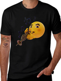 Emoji Trumpet Player Graphic T-Shirt