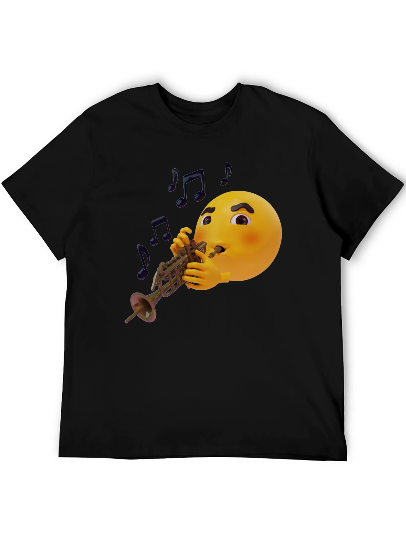 Emoji Trumpet Player Graphic T-Shirt