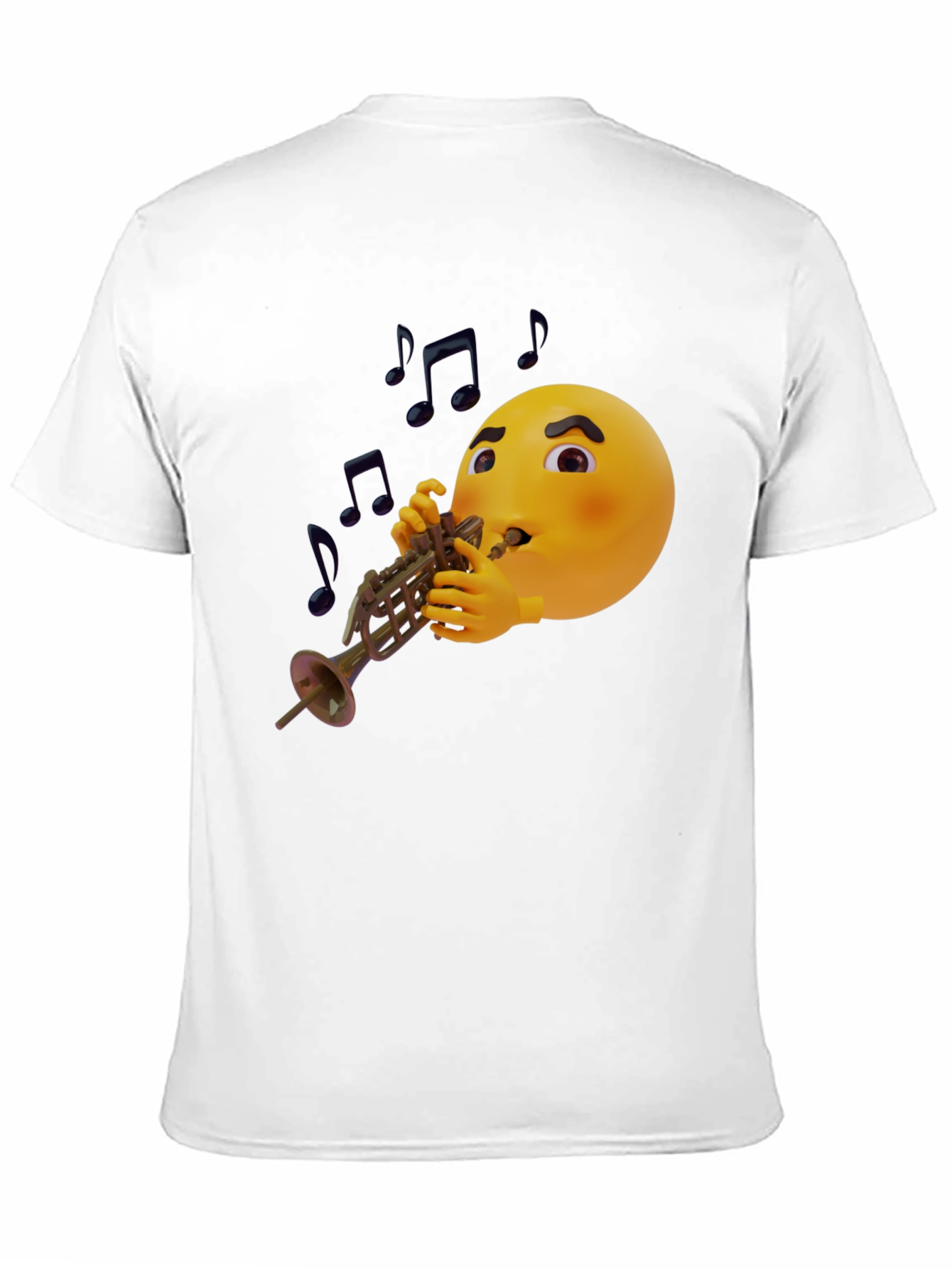 Emoji Trumpet Player Graphic T-Shirt
