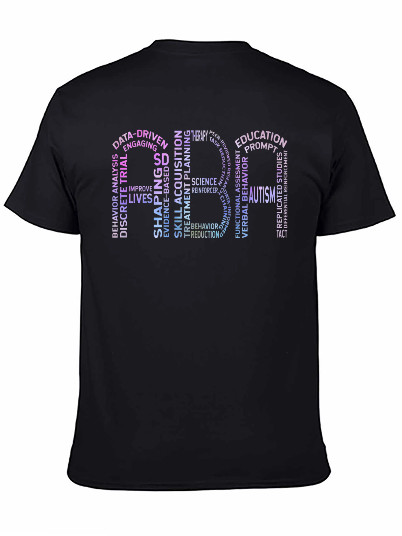 ABA Therapy Word Cloud T-Shirt - Autism Awareness