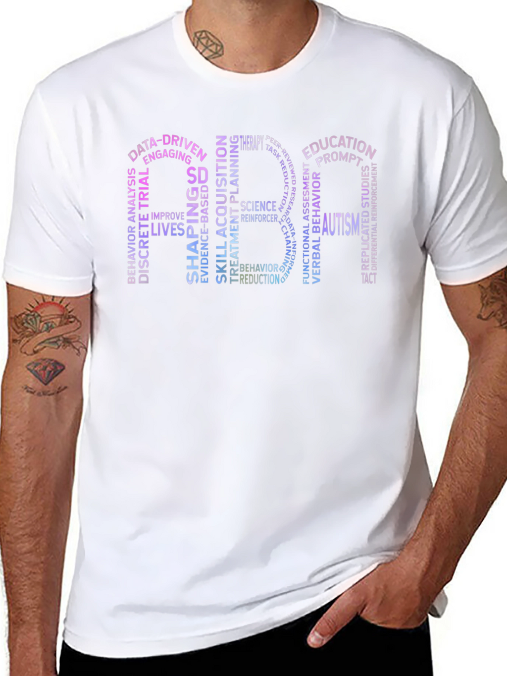 ABA Therapy Word Cloud T-Shirt - Autism Awareness