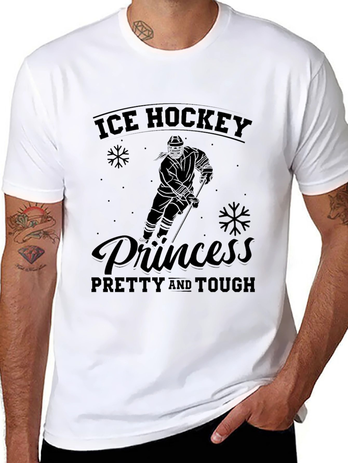 Ice Hockey Princess T-Shirt - Pretty & Tough