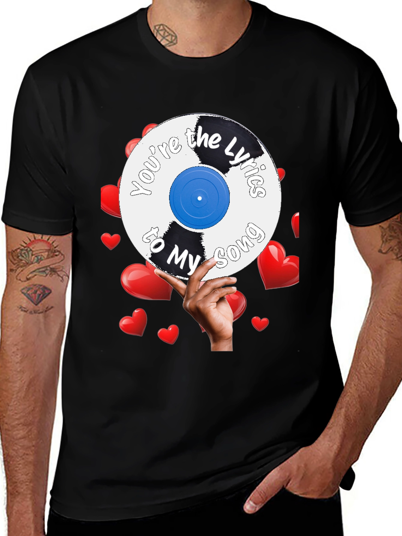 Romantic Youre the Lyrics to My Song Graphic Tee