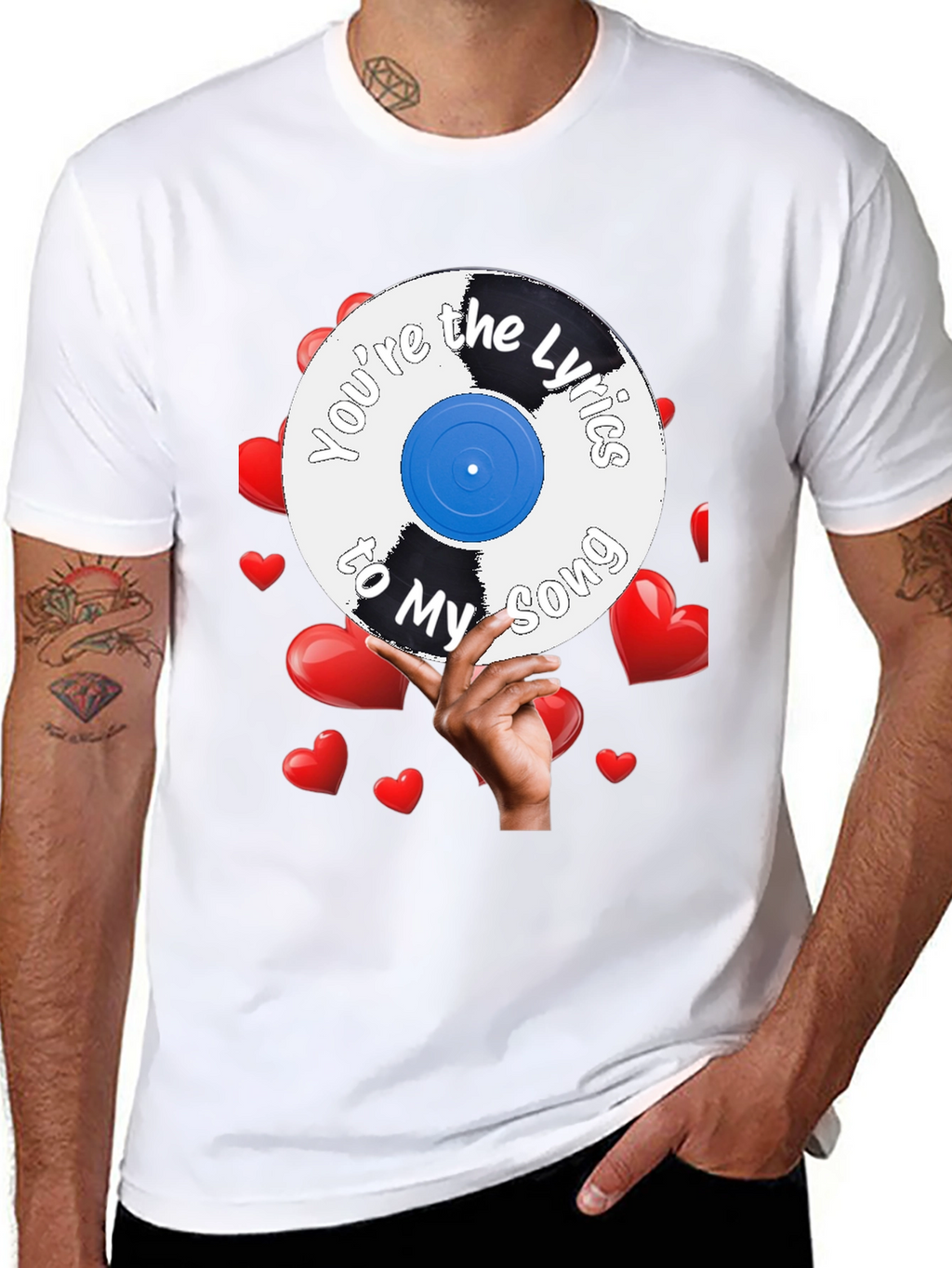 Romantic Youre the Lyrics to My Song Graphic Tee
