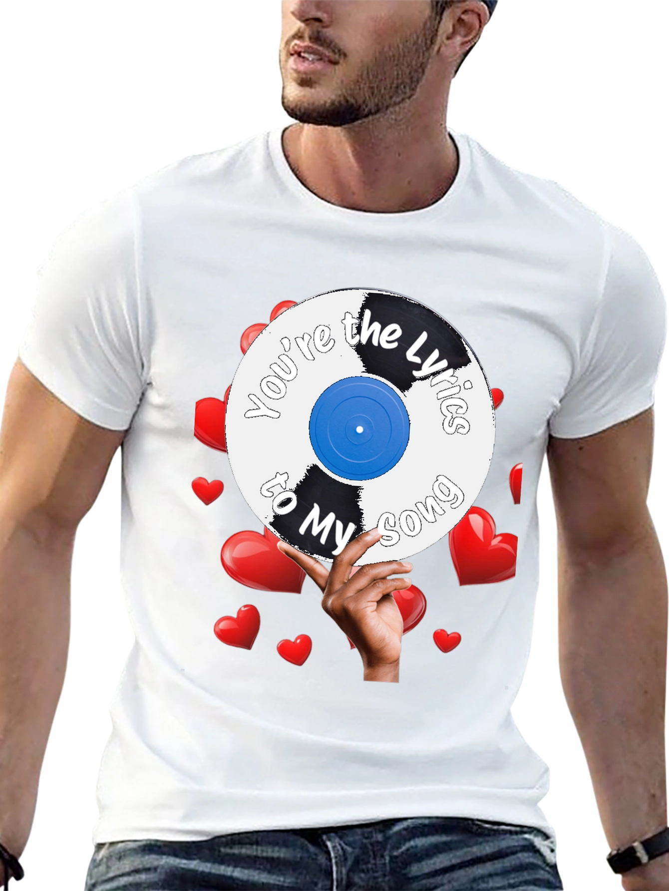 Romantic Youre the Lyrics to My Song Graphic Tee