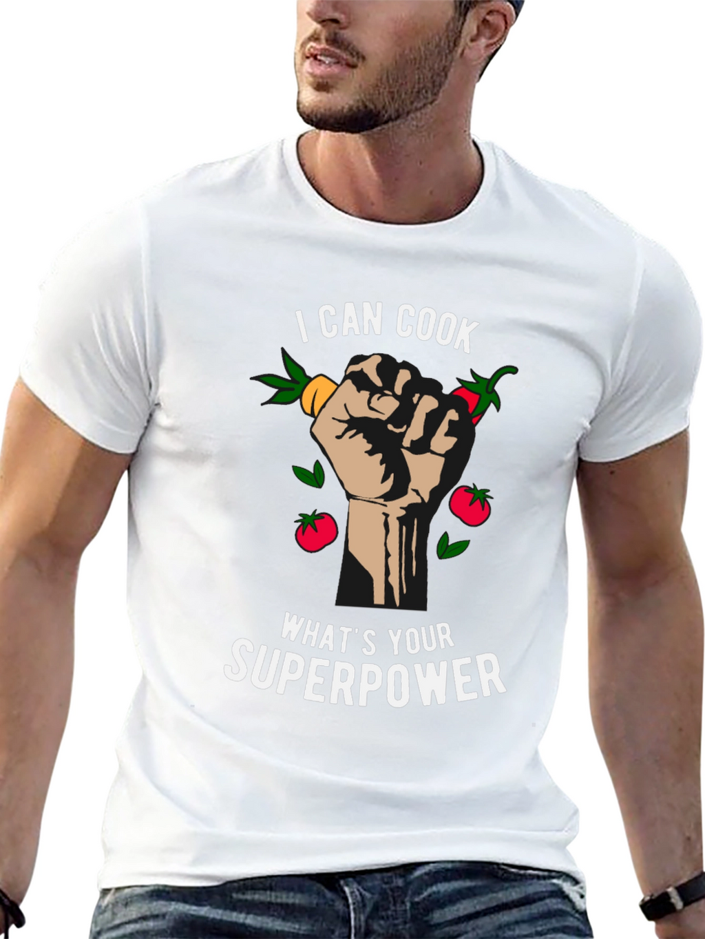 I Can Cook Whats Your Superpower Black T-Shirt