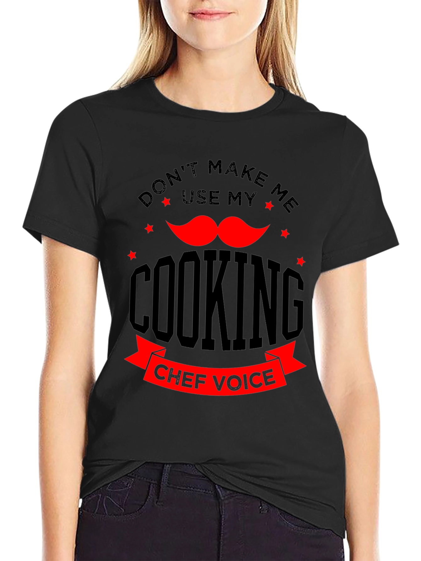 Funny Chef Voice T-Shirt - Dont Make Me Use My Cooking Voice
