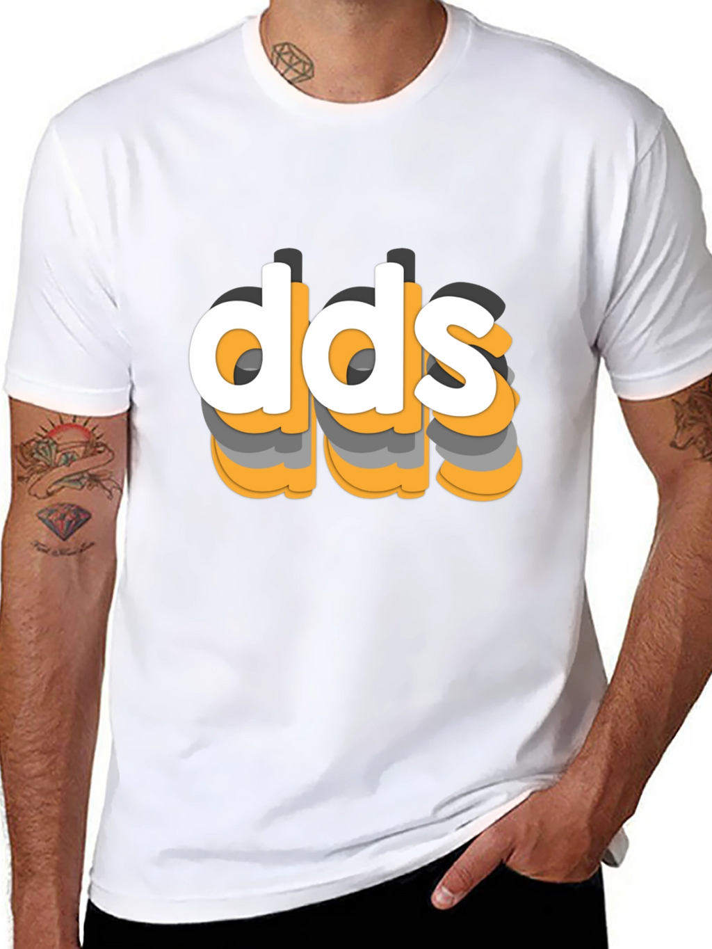 DDS Graphic Tee - Modern 3D Style Cotton Shirt