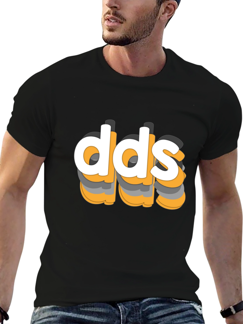DDS Graphic Tee - Modern 3D Style Cotton Shirt