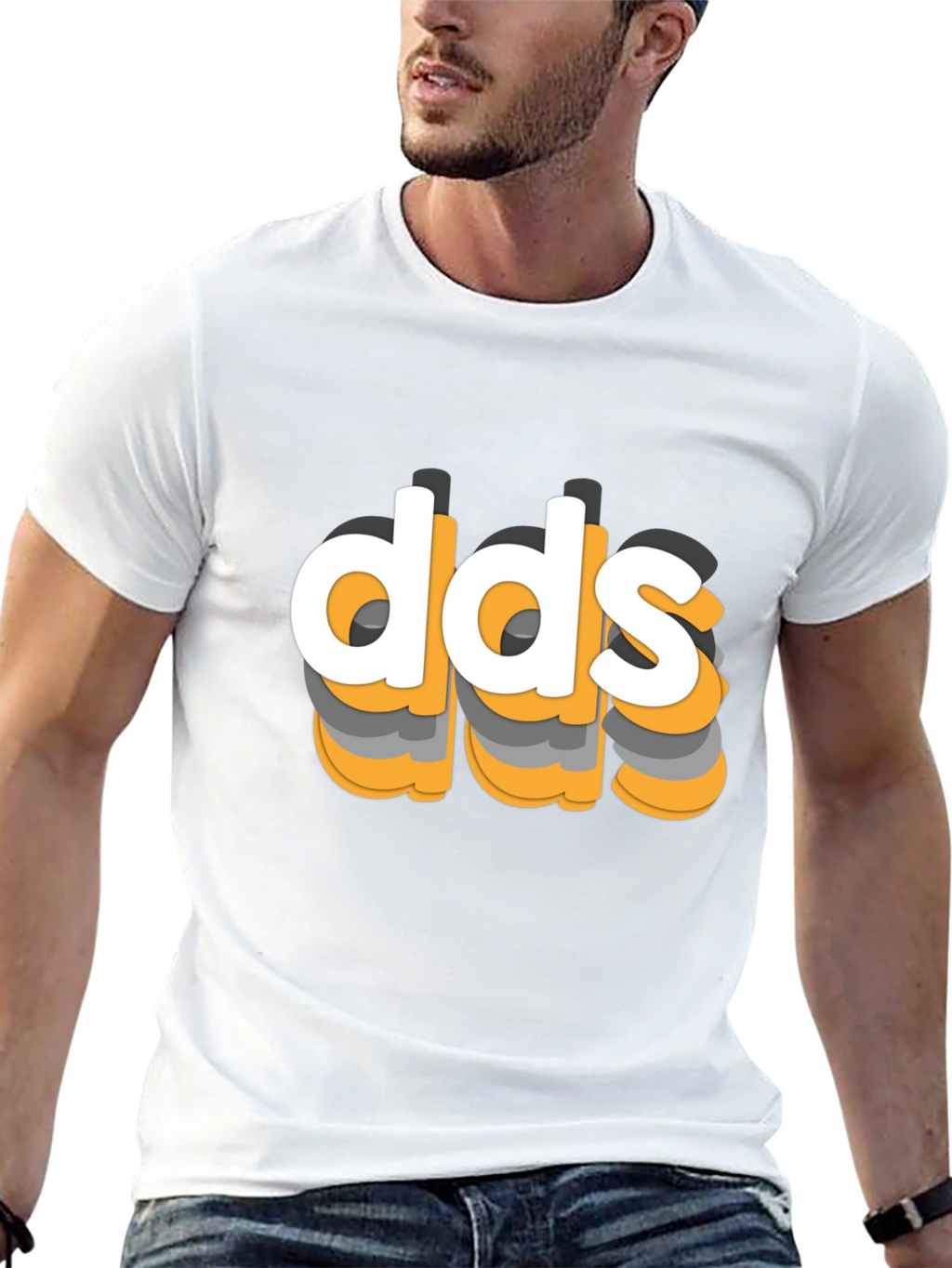 DDS Graphic Tee - Modern 3D Style Cotton Shirt