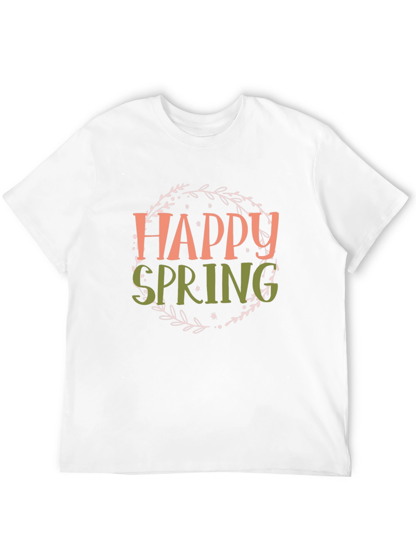 Happy Spring Graphic T-Shirt - Black