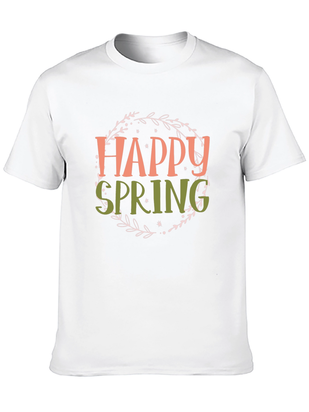 Happy Spring Graphic T-Shirt - Black