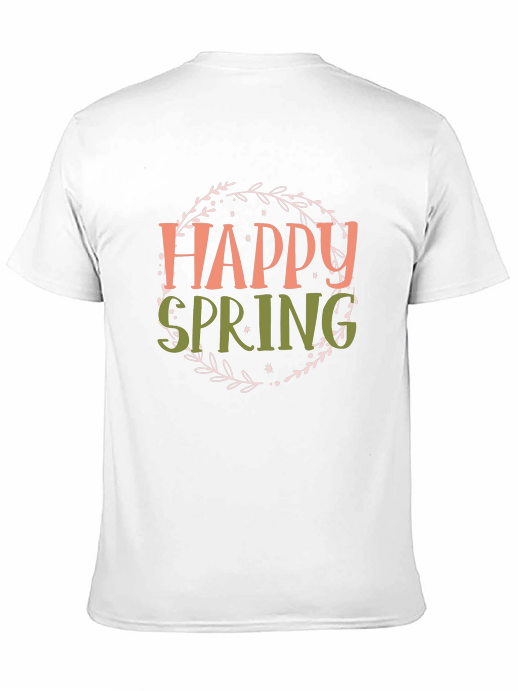Happy Spring Graphic T-Shirt - Black
