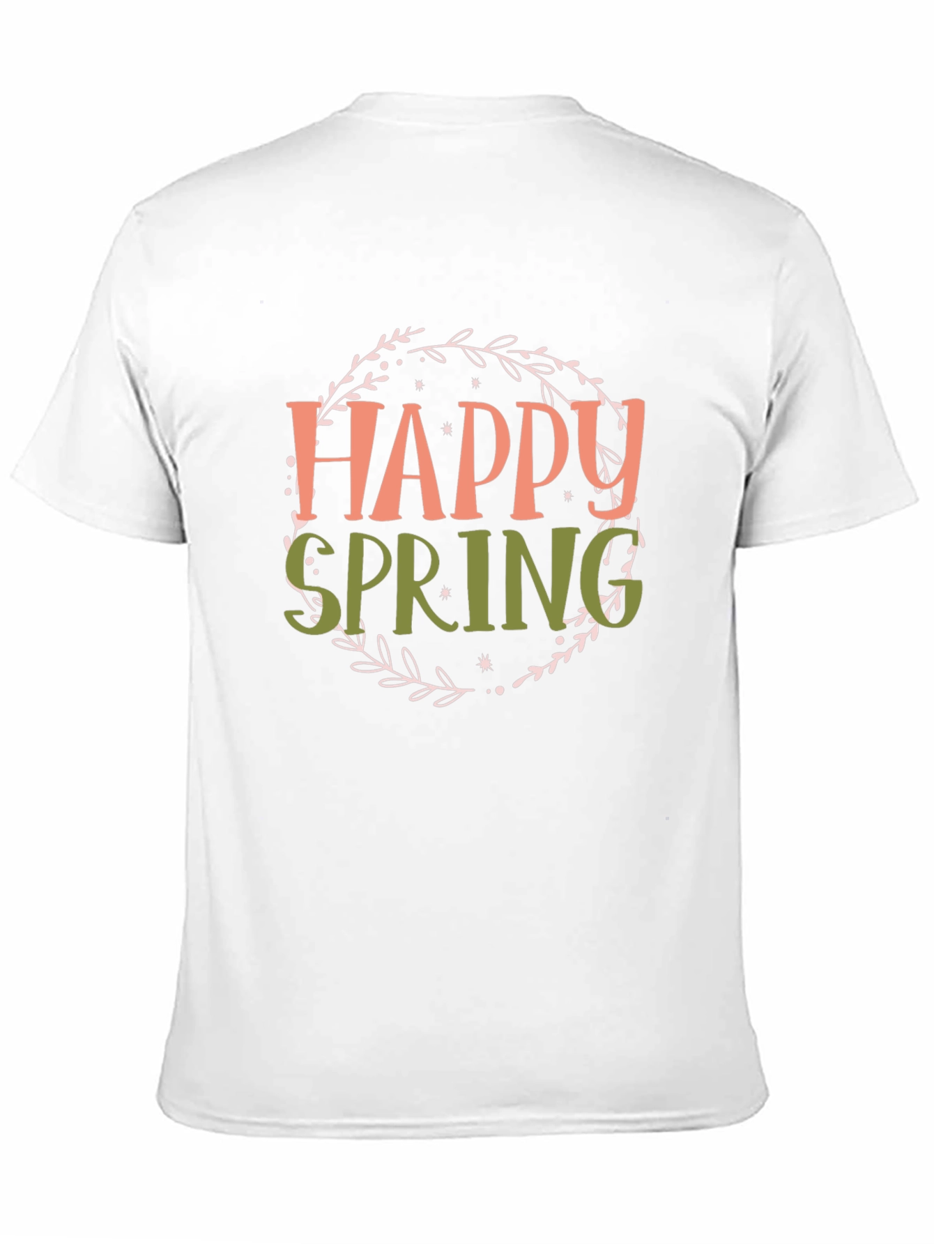 Happy Spring Graphic T-Shirt - Black