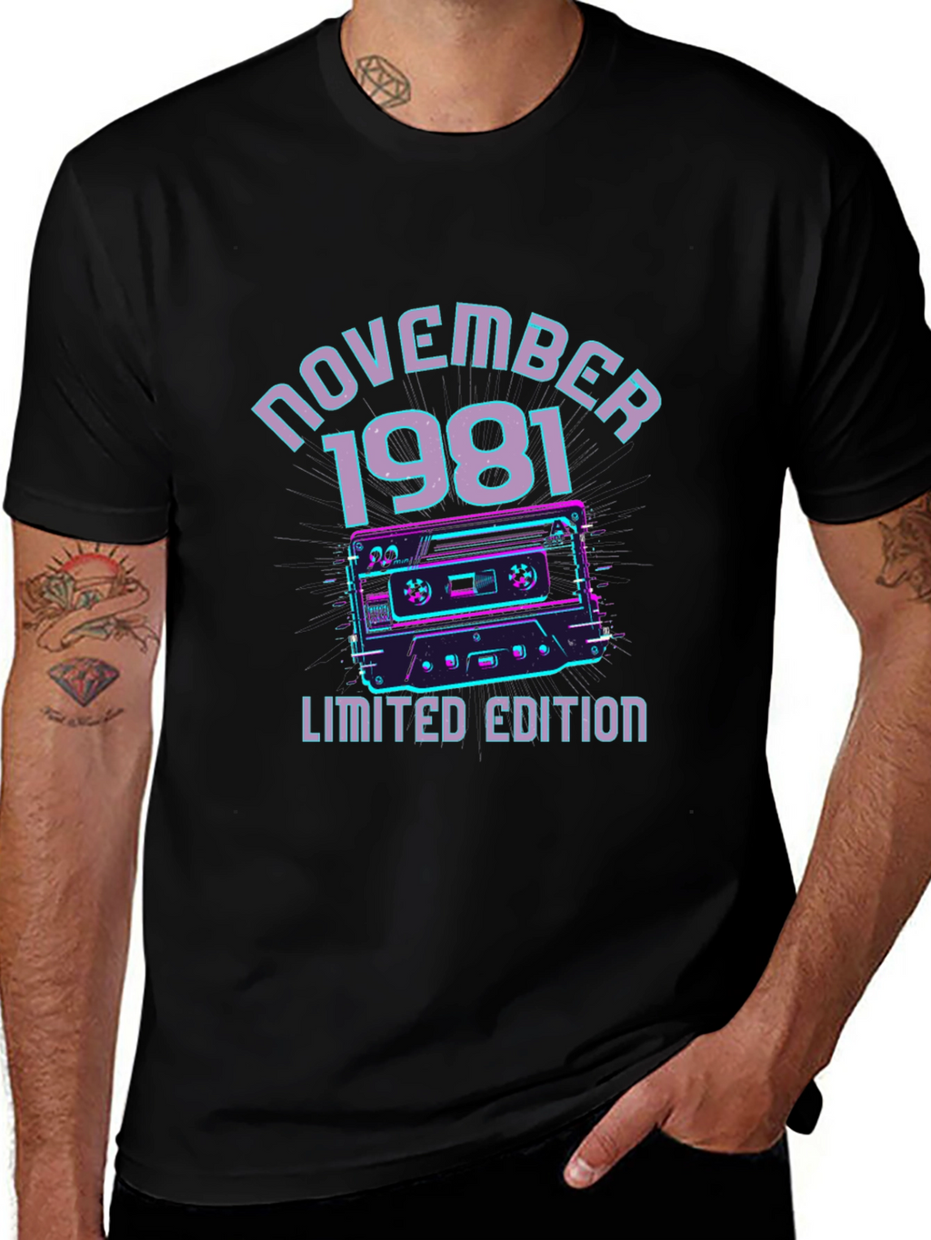 November 1981 Limited Edition Cassette Tape Graphic T-Shirt