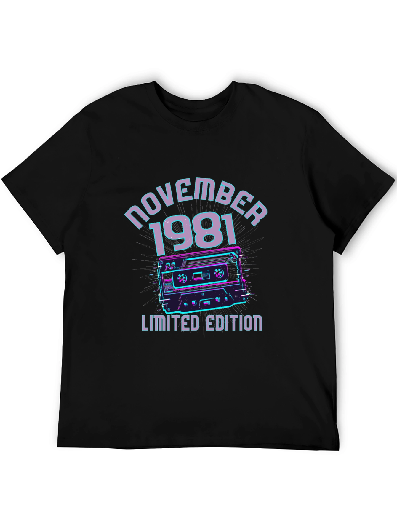November 1981 Limited Edition Cassette Tape Graphic T-Shirt