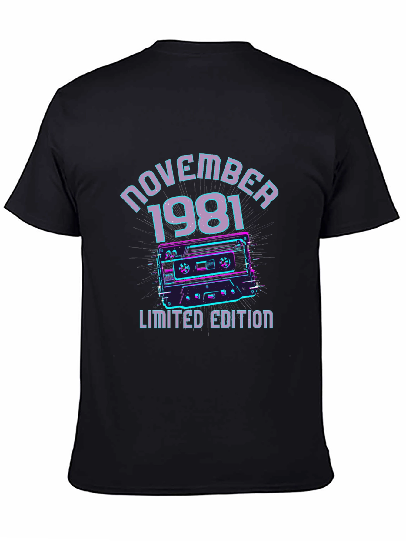 November 1981 Limited Edition Cassette Tape Graphic T-Shirt