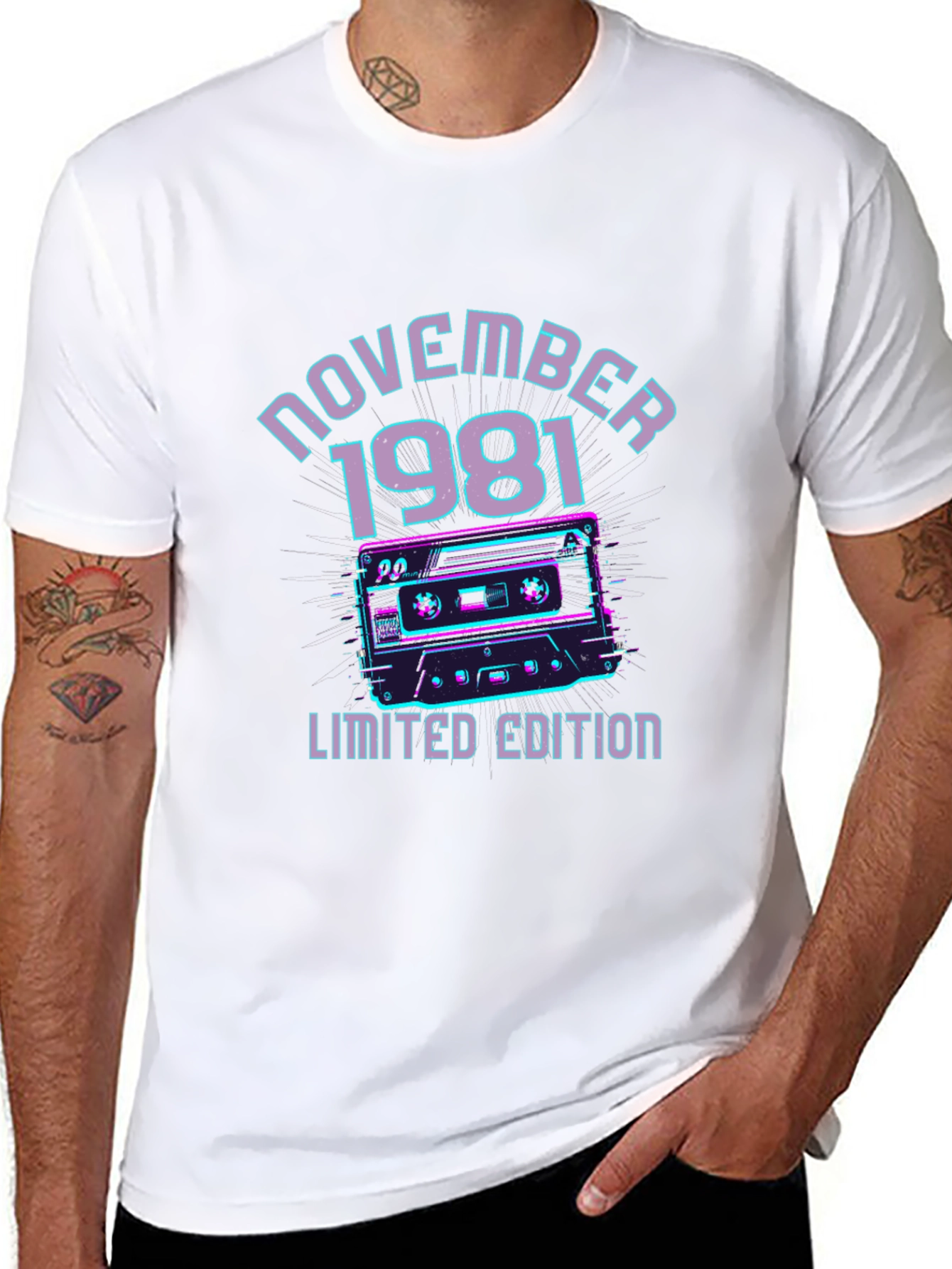 November 1981 Limited Edition Cassette Tape Graphic T-Shirt