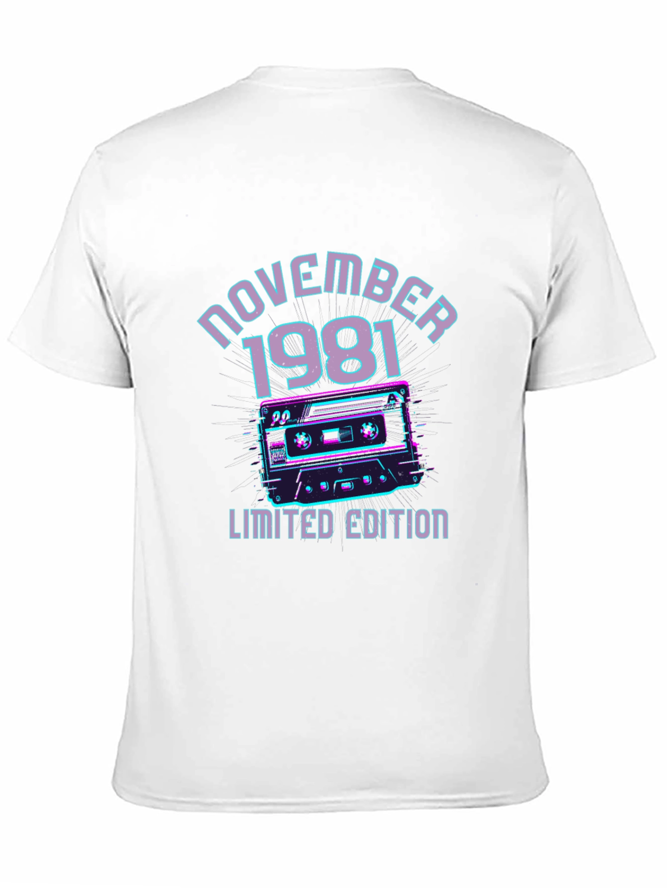 November 1981 Limited Edition Cassette Tape Graphic T-Shirt