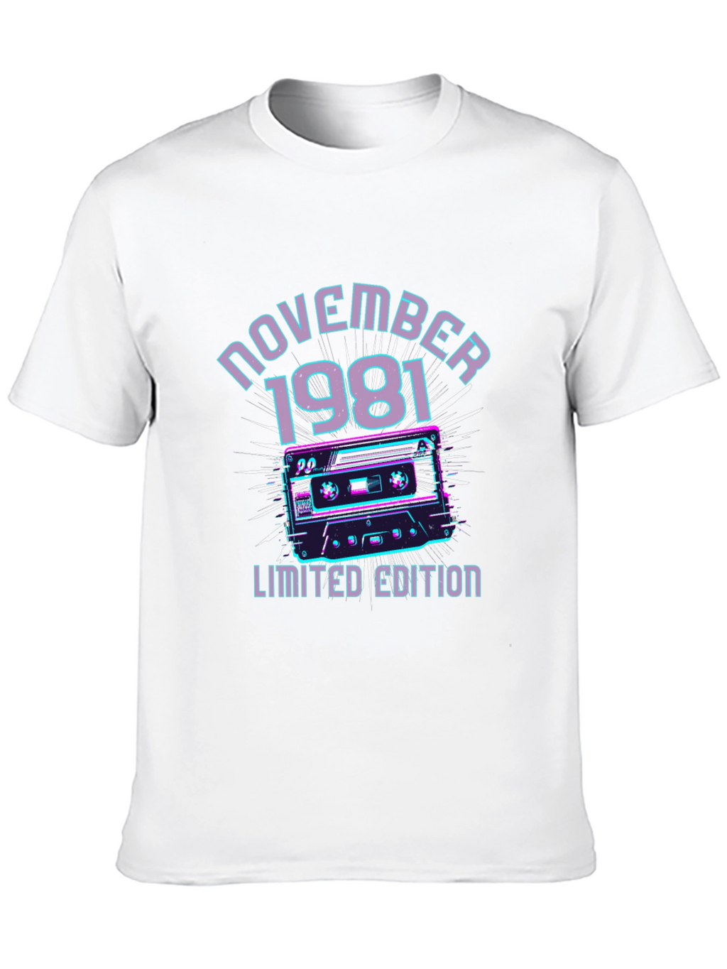 November 1981 Limited Edition Cassette Tape Graphic T-Shirt