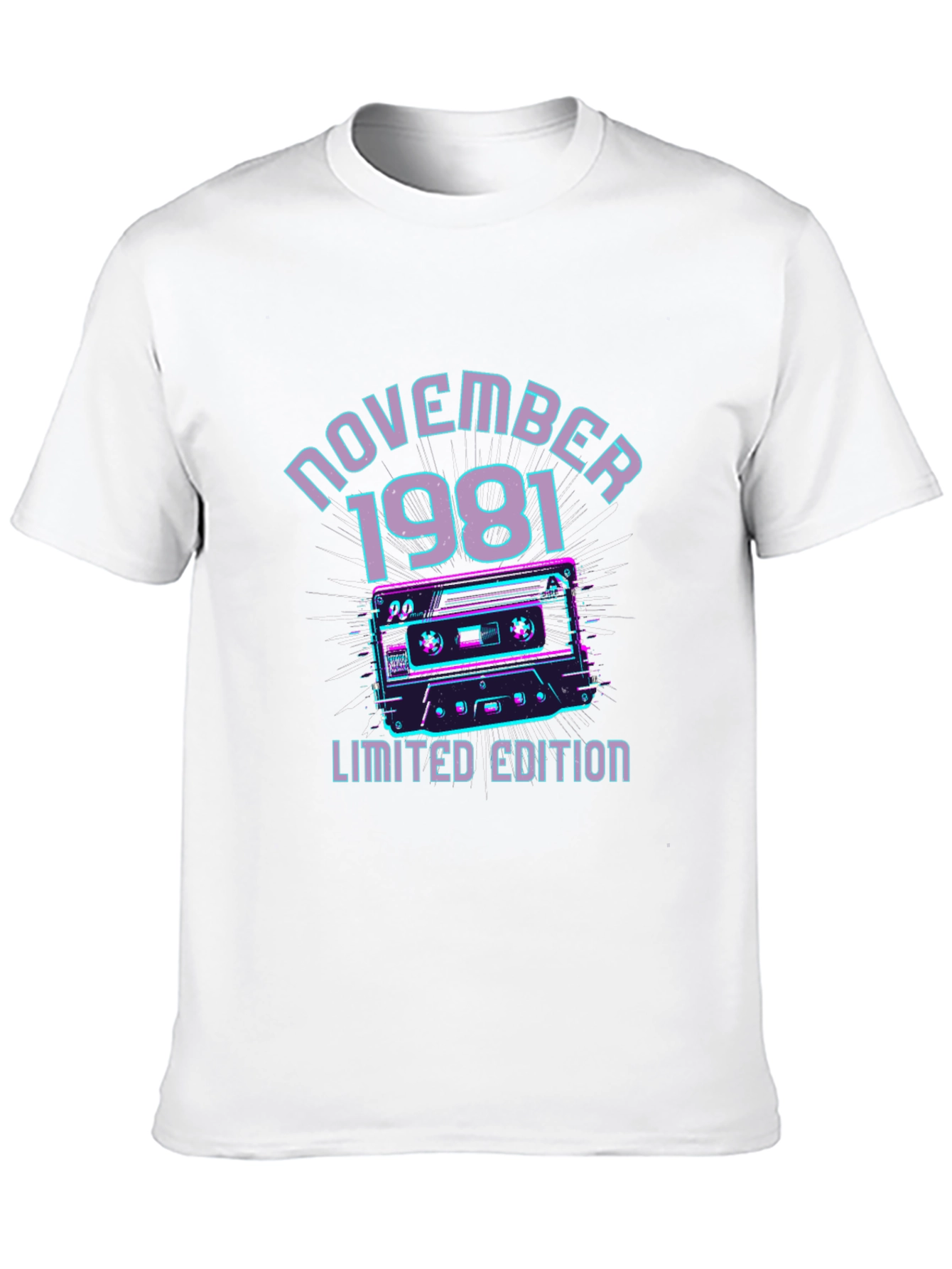 November 1981 Limited Edition Cassette Tape Graphic T-Shirt