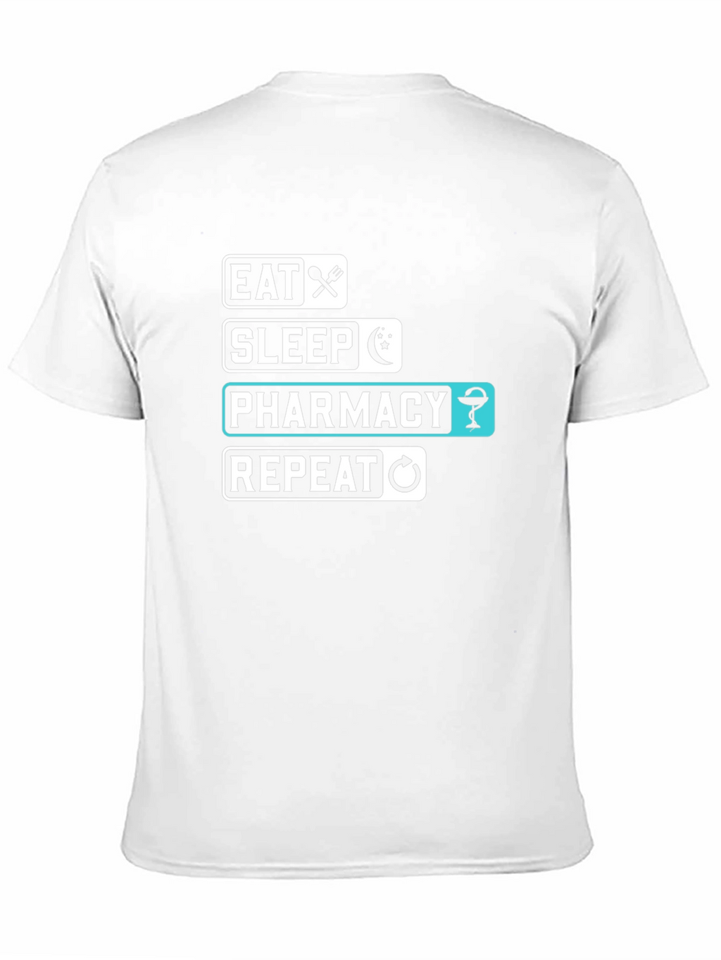 Eat Sleep Pharmacy Repeat Black T-Shirt