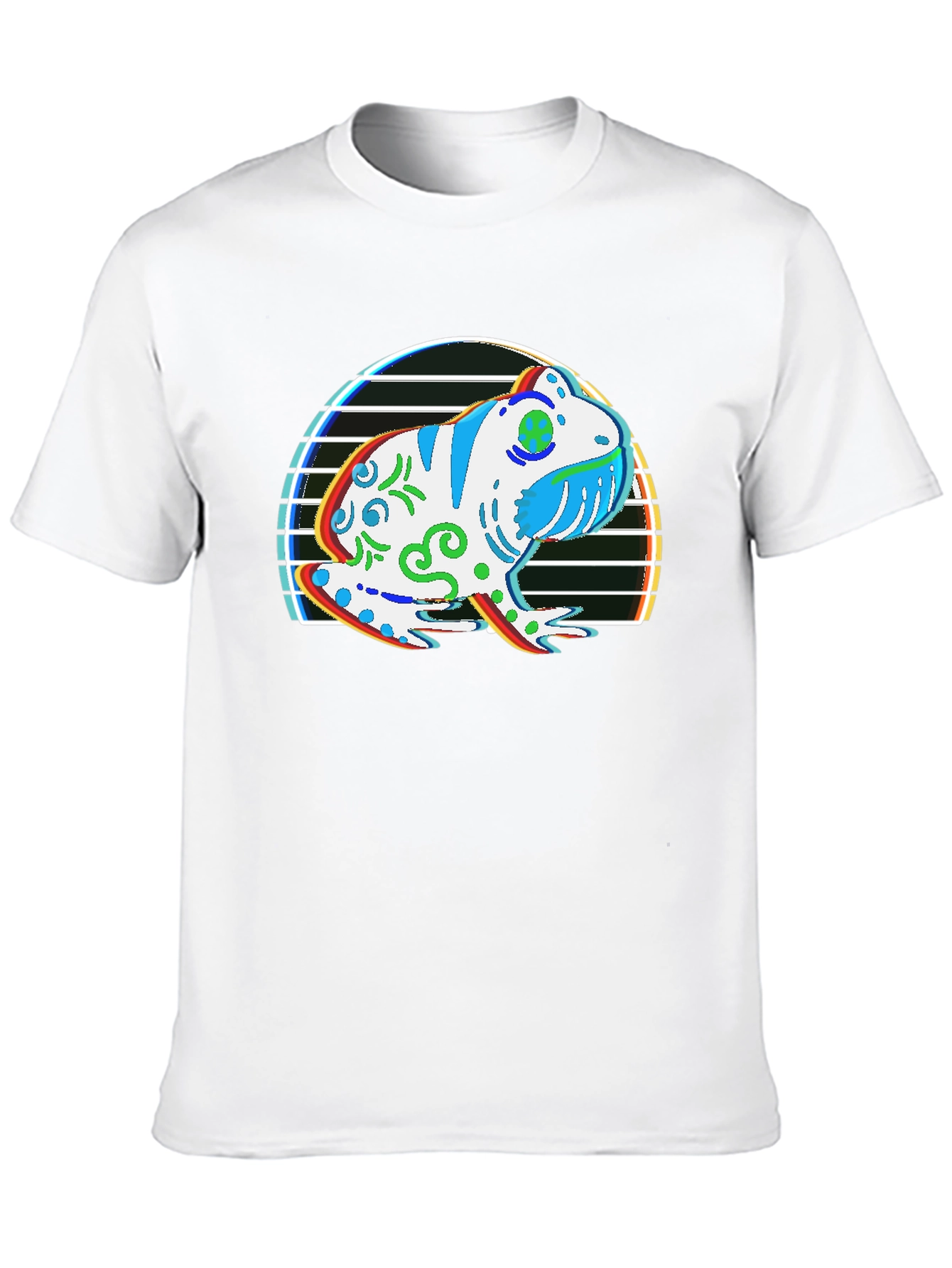 Frog Graphic T-Shirt - Black Cotton Tee