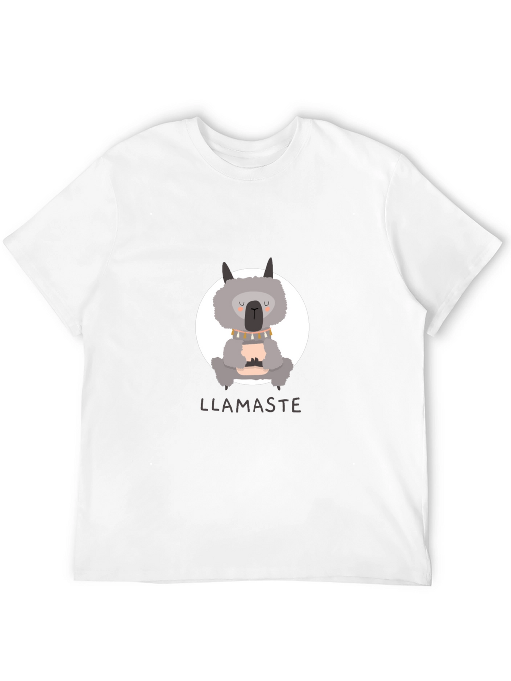 Llamaste Mens Black Graphic T-Shirt