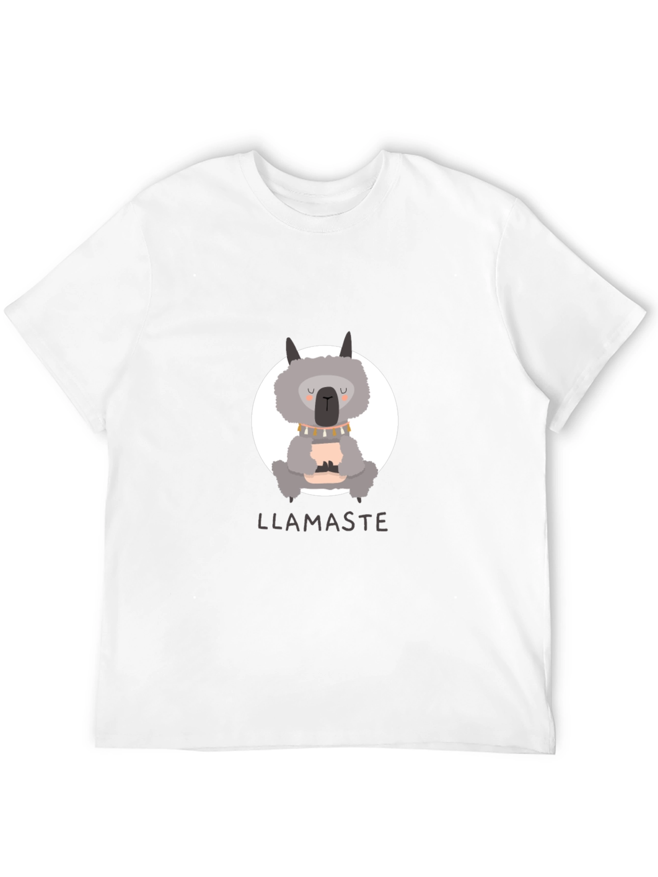 Llamaste Mens Black Graphic T-Shirt
