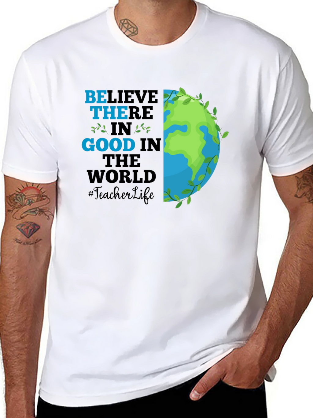 Believe in Good Teacher Life Graphic Tee