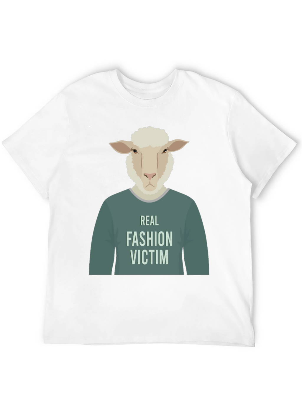 Real Fashion Victim Sheep Graphic T-Shirt