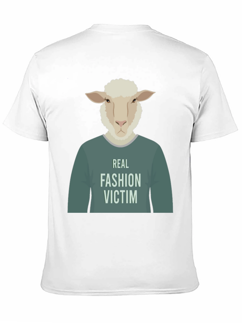 Real Fashion Victim Sheep Graphic T-Shirt