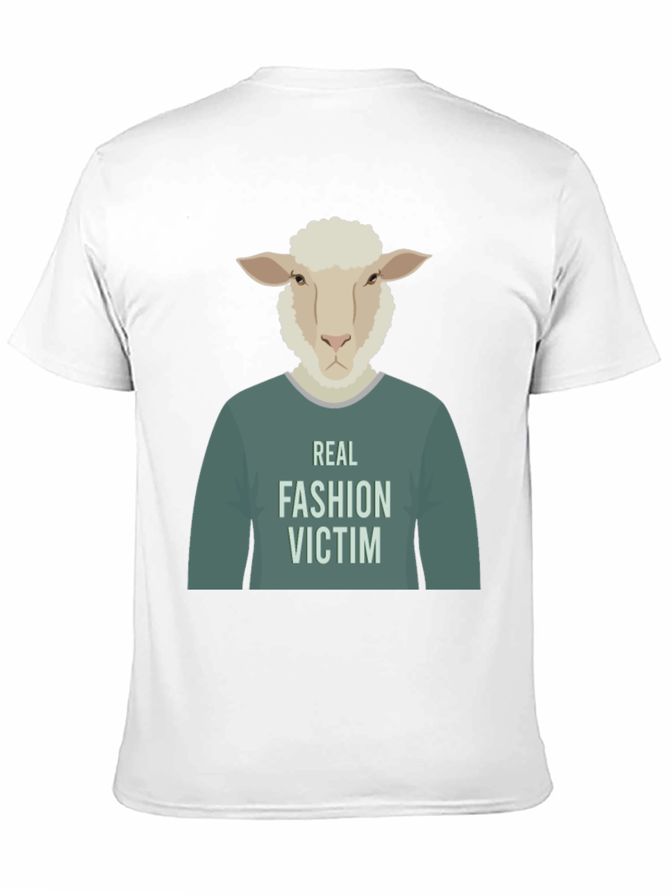 Real Fashion Victim Sheep Graphic T-Shirt