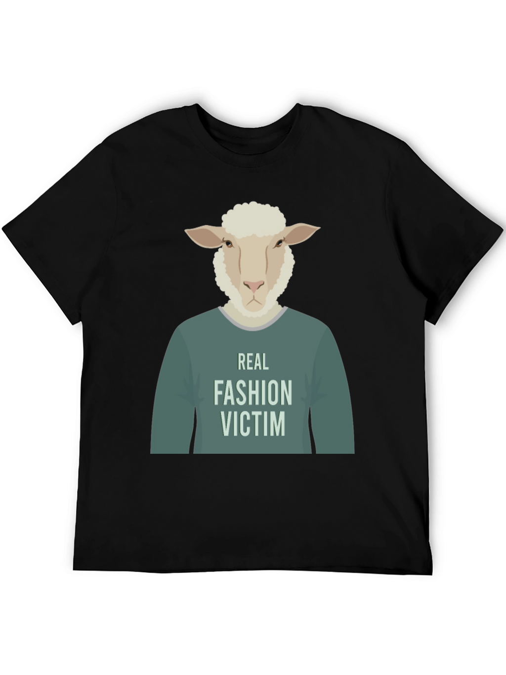 Real Fashion Victim Sheep Graphic T-Shirt