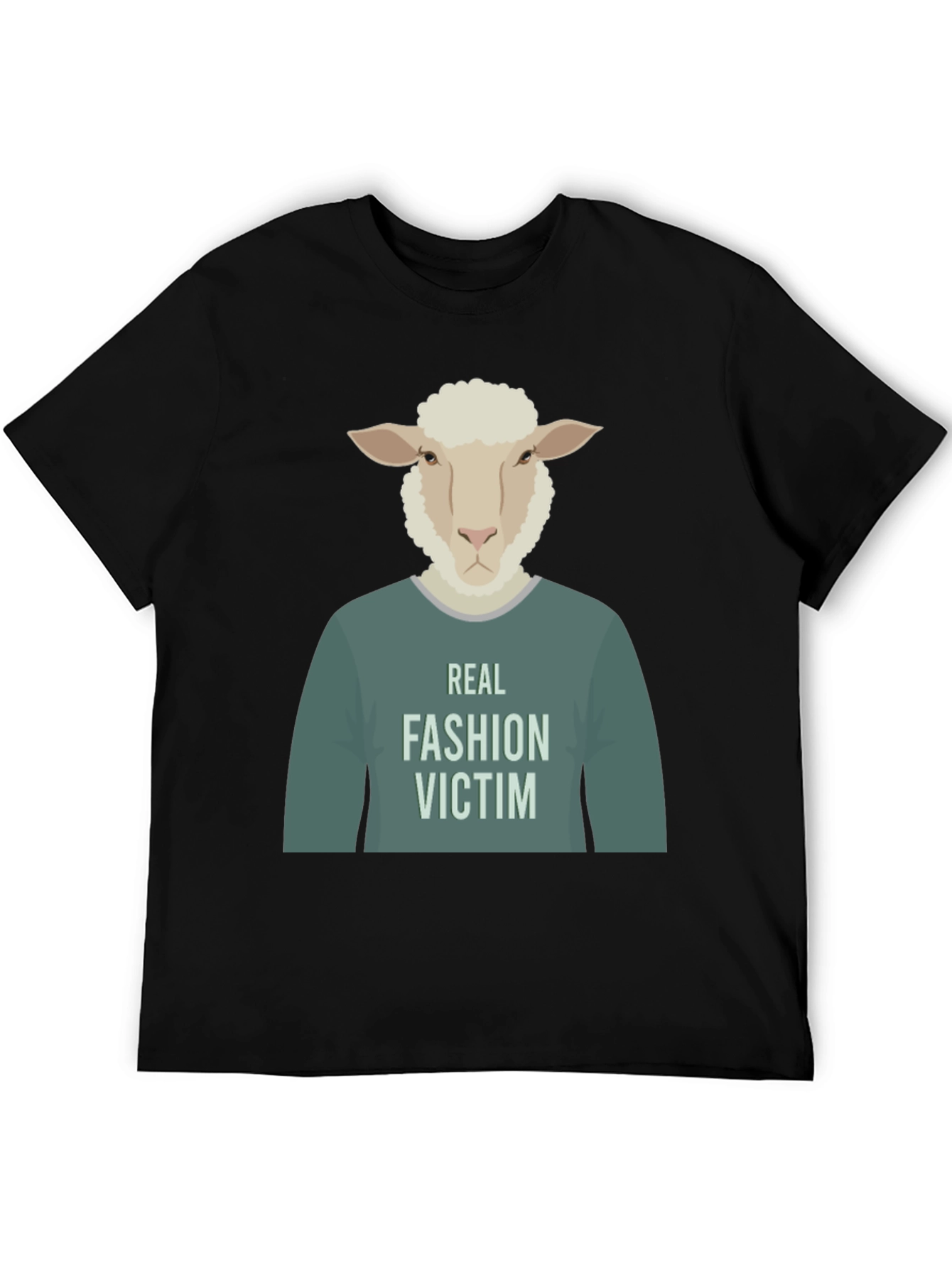 Real Fashion Victim Sheep Graphic T-Shirt