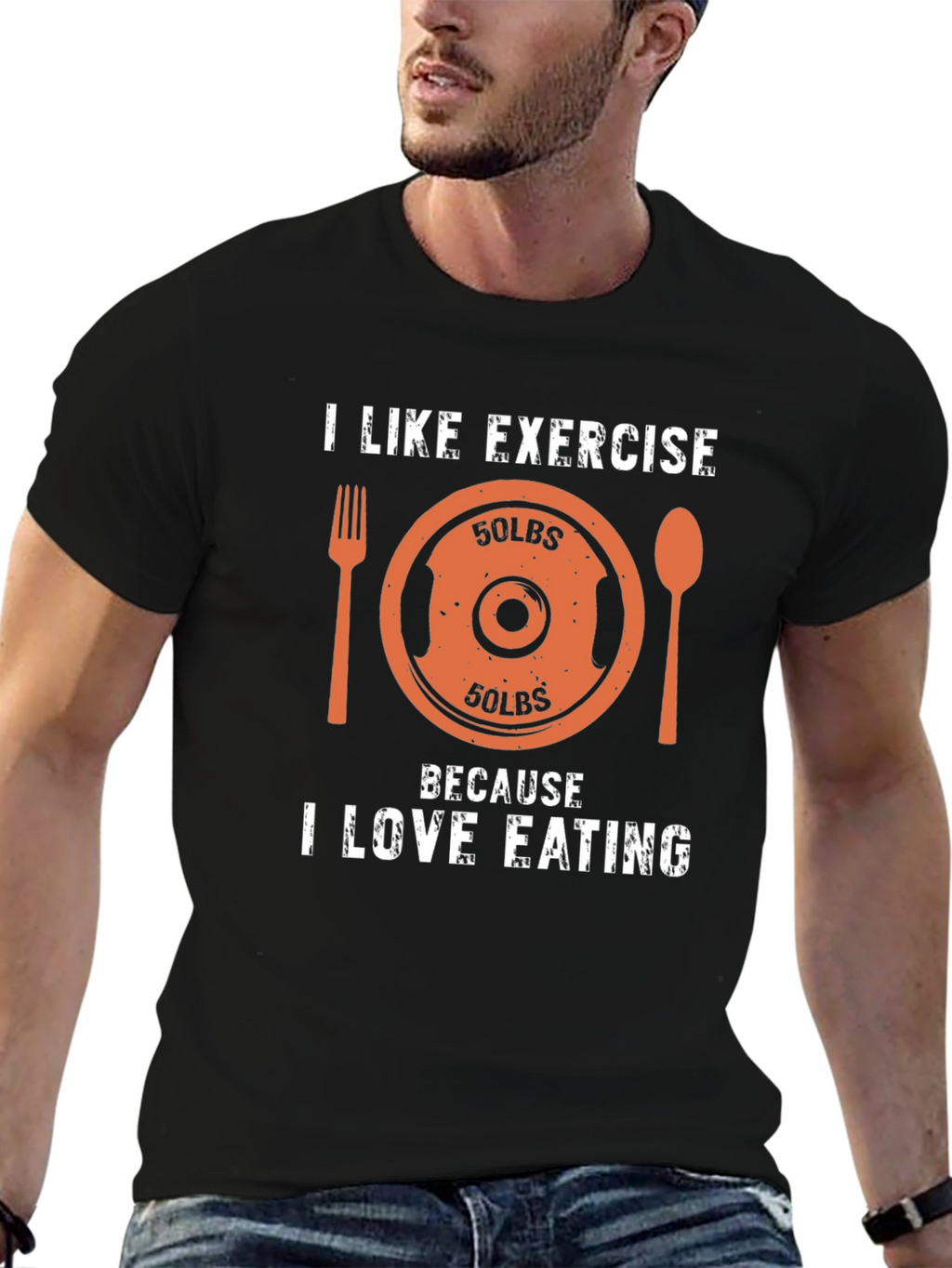 Funny Exercise & Eating T-Shirt